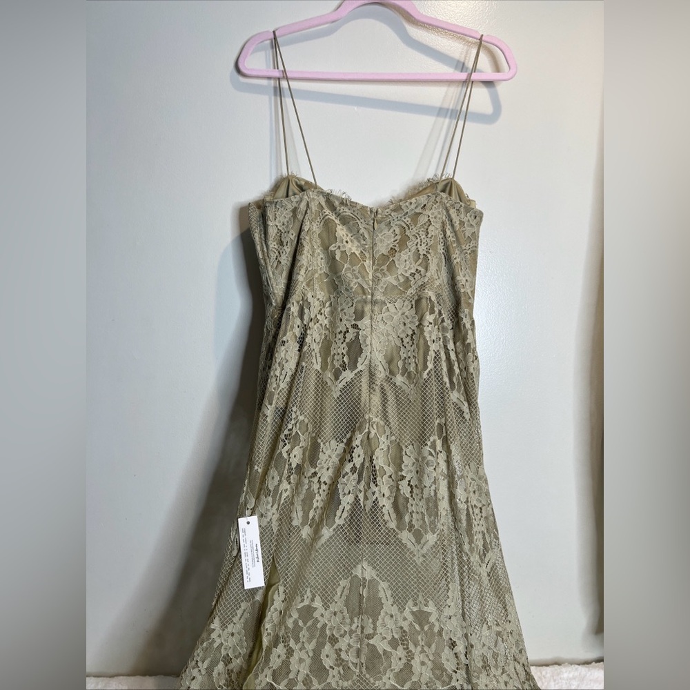 Free People For Love & Lemons Shirley Lace Bodysuit Maxi Dress - Picture 8 of 9